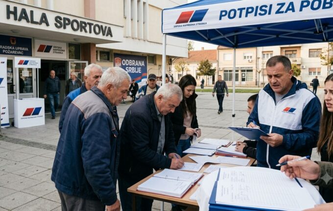 Požarevac: Naprednjaci jedva do zadate kvote potpisa.