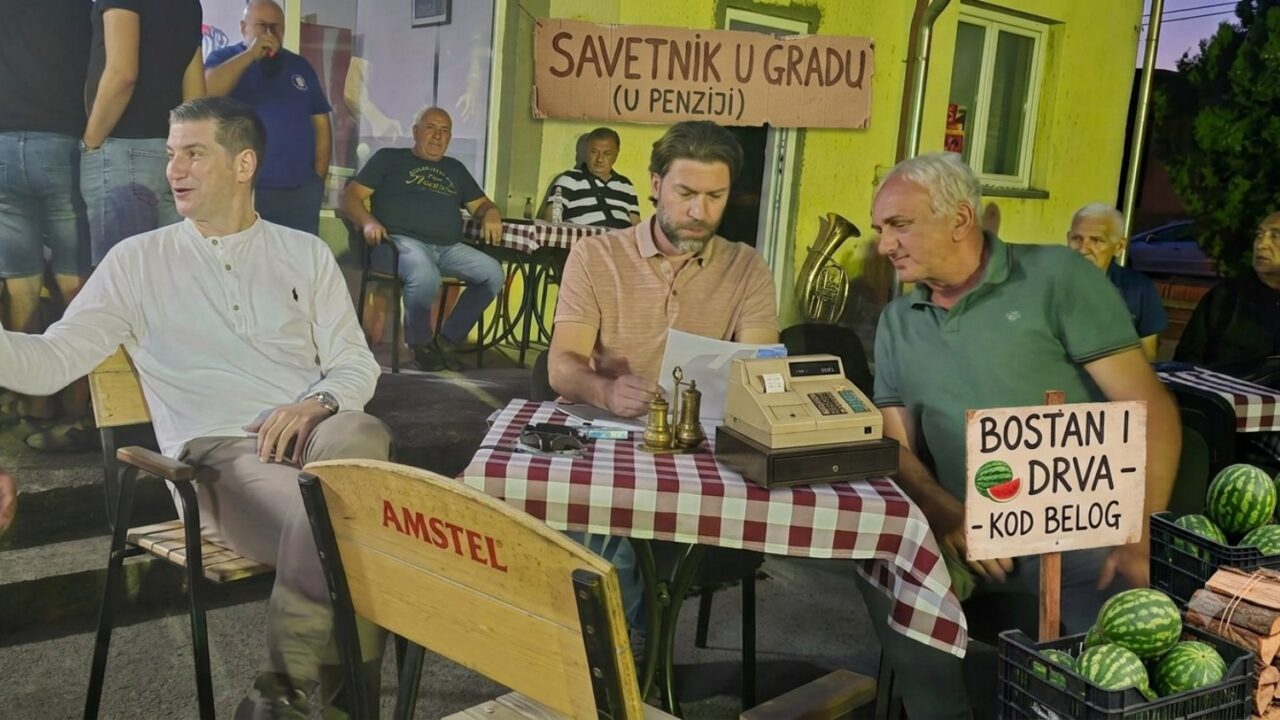 Bostan, drva i sigurni glasovi: Stranačka elita u inspekciji kod penzionera Belog.
