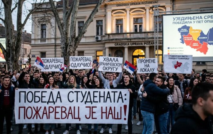 Poraz SNS-a u Požarevcu: Loš imidž lokalne vlasti doveo do pobede studenata.