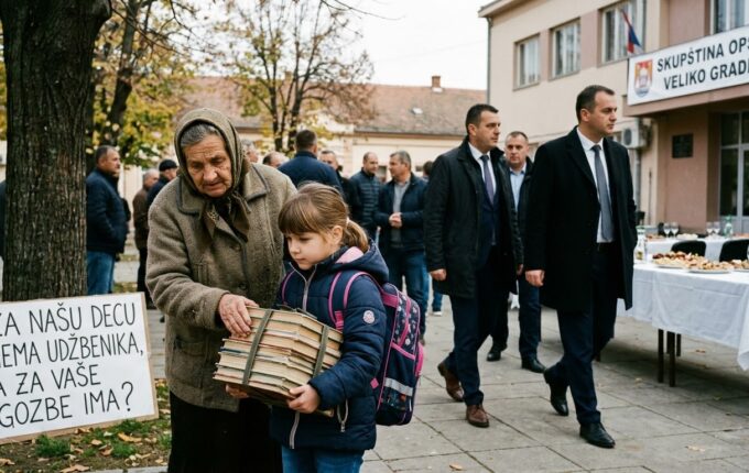 Dok funkcioneri u Velikom Gradištu dele solidarnu pomoć i troše na reprezentaciju, roditelji sami kupuju udžbenike.