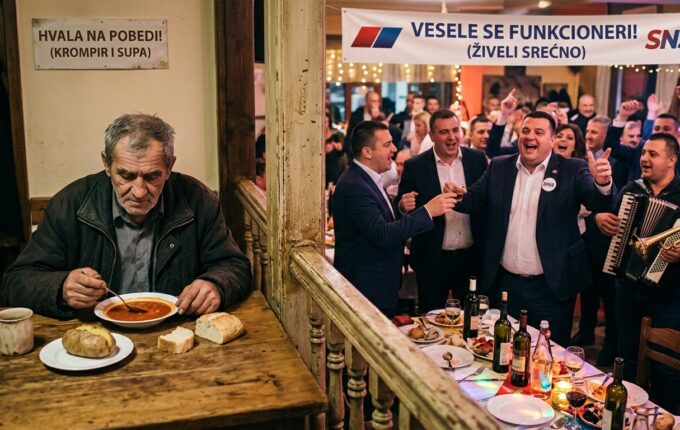 Između pečenja i paradajz supe: Kako se slavi na funkcionerskim veseljima.