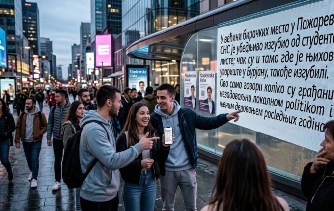 REVOLT GRAĐANA U POŽAREVCU: Naprednjaci izgubili i na biračkim mestima gde su godinama dominarali.